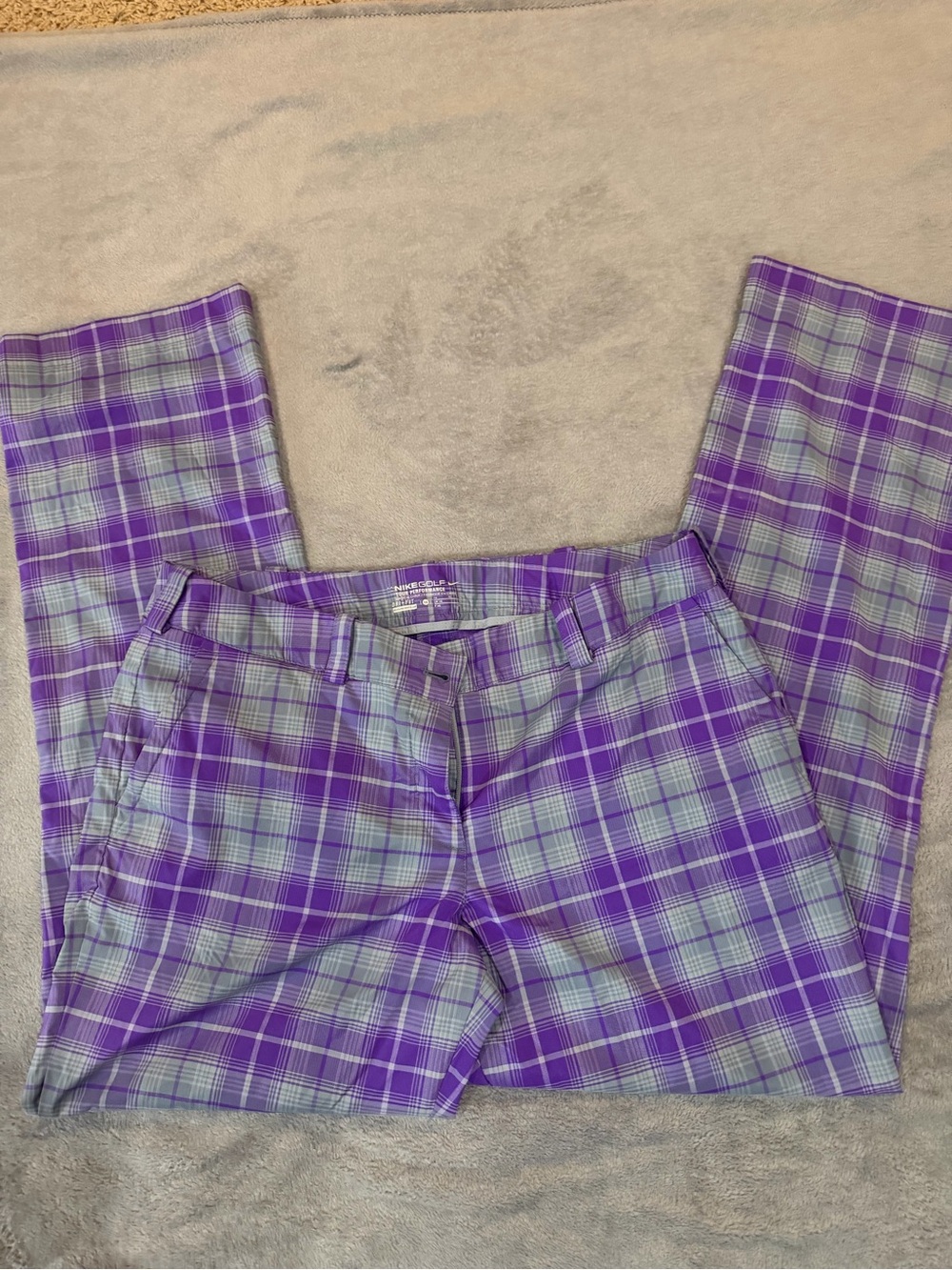 Nike Purple Plaid Men’s Chinos
